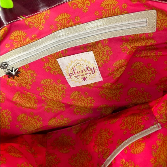 Plenty by Tracy Reese Red and Green Geometric Tote - Picture 5 of 9